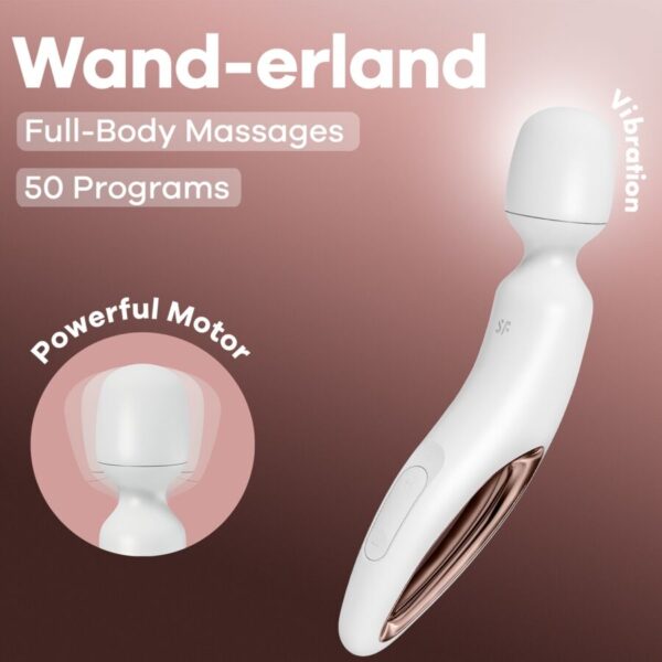 Satisfyer Wanderland — Wand Vibrator, Waterproof, White — Vibrators — view 6