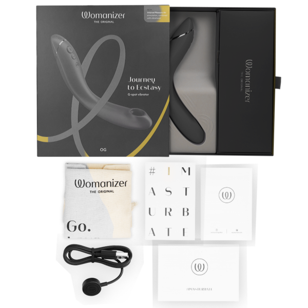 Womanizer OG — G-Spot Vibrator, Waterproof, Slate — Air Pulse Vibrators — view 7