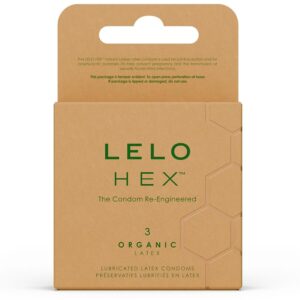 LELO Hex Organic — Condoms, 3 Pack — Condom 3 Packs