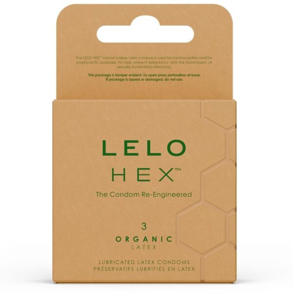 LELO Hex Organic — Condoms, 3 Pack — Condom 3 Packs