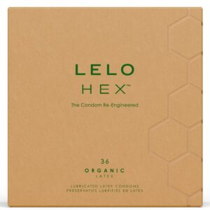 LELO Hex Organic — Condoms, 36 Pack — Bulk Condom Packs