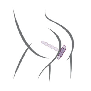 Rocks-Off Petite Sensations Pearls — Anal Vibrator, Black — view 2