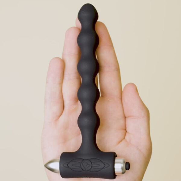 Rocks-Off Petite Sensations Pearls — Anal Vibrator, Black — view 6