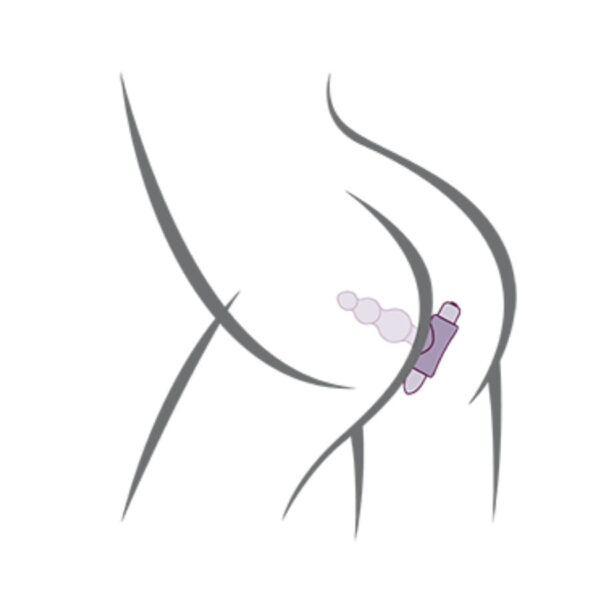 Rocks-Off Petite Sensations Bubbles — Anal Vibrator, Black — view 2