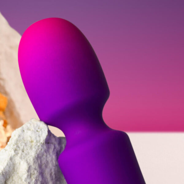 Rocks-Off Glo-Girl Mini — Wand Massager, Waterproof, Purple — Mini Vibrators — view 2