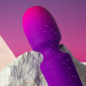 Rocks-Off Glo-Girl Mini — Wand Massager, Waterproof, Purple — Mini Vibrators — view 3