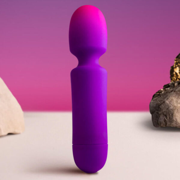 Rocks-Off Glo-Girl Mini — Wand Massager, Waterproof, Purple — Mini Vibrators — view 5