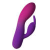 Rocks-Off Glo-Girl — Rabbit Vibrator, Waterproof, Purple — Rabbit Vibrators