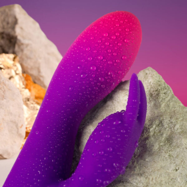Rocks-Off Glo-Girl — Rabbit Vibrator, Waterproof, Purple — Rabbit Vibrators — view 5