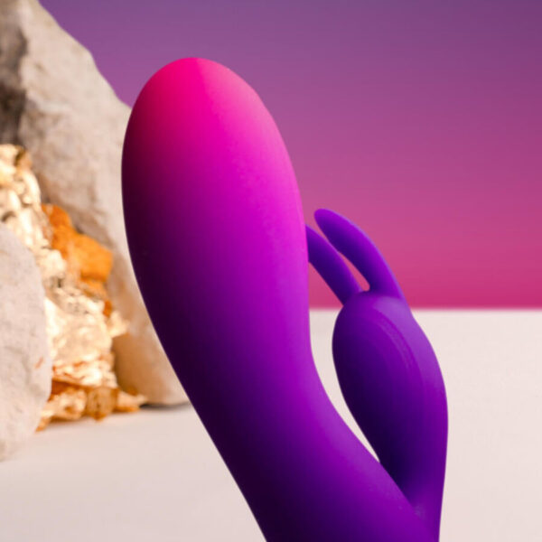 Rocks-Off Glo-Girl — Rabbit Vibrator, Waterproof, Purple — Rabbit Vibrators — view 6
