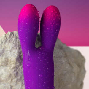 Rocks-Off Glo-Girl Bunny — Clitoral Vibrator, Waterproof, Purple — Clitoral Vibrators — view 3