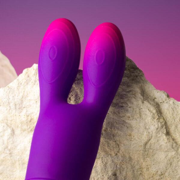 Rocks-Off Glo-Girl Bunny — Clitoral Vibrator, Waterproof, Purple — Clitoral Vibrators — view 4