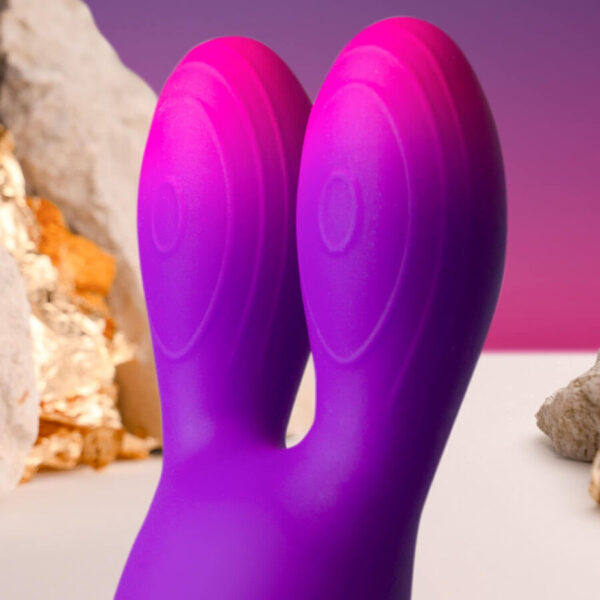 Rocks-Off Glo-Girl Bunny — Clitoral Vibrator, Waterproof, Purple — Clitoral Vibrators — view 7