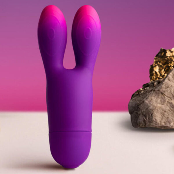 Rocks-Off Glo-Girl Bunny — Clitoral Vibrator, Waterproof, Purple — Clitoral Vibrators — view 8