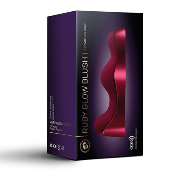 Rocks-Off Ruby Glow Blush — G-Spot Vibrator, Remote Control, Red — G-Spot Vibrators — view 5