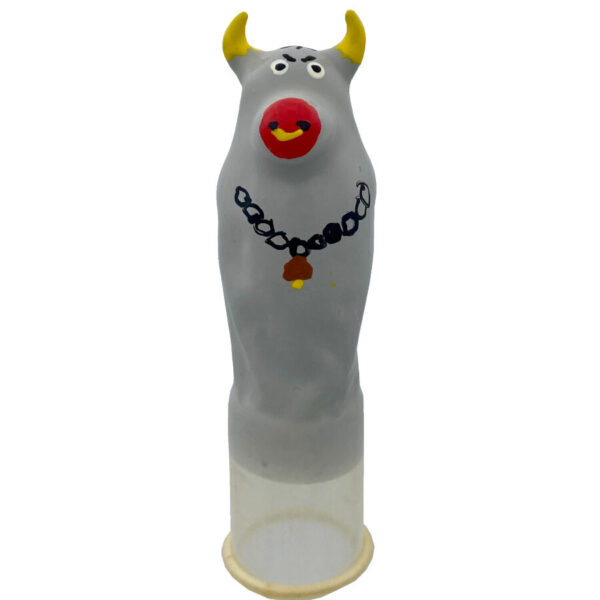 Condomerie Grey Bull Model XL — Novelty Condom — Novelty Condoms — view 2