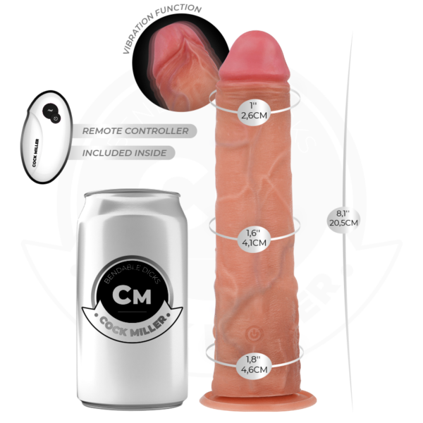 Cock Miller — Vibrating Dildo, Remote Control, 20.5 cm — Realistic Vibrators — view 4