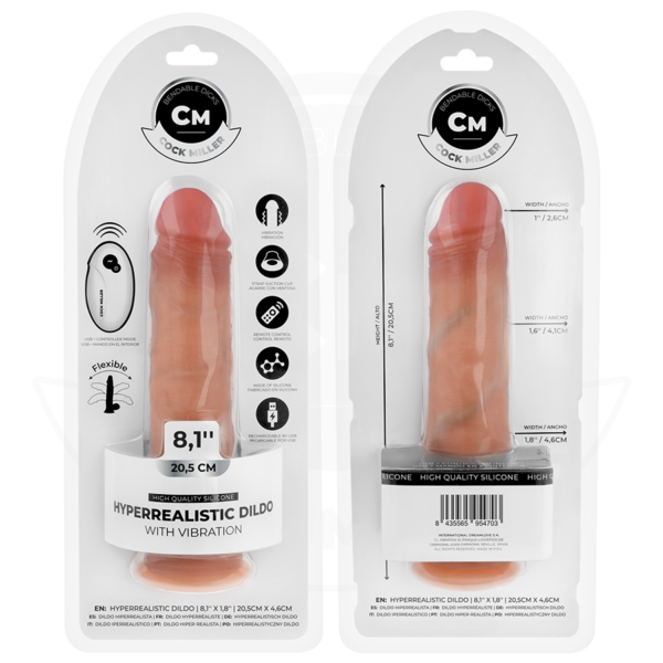 Cock Miller — Vibrating Dildo, Remote Control, 20.5 cm — Realistic Vibrators — view 2