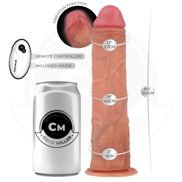 Cock Miller — Vibrating Dildo, Remote Control, 21.5 cm — Realistic Vibrators — view 3