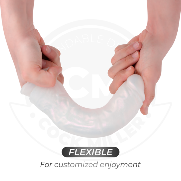 Cock Miller — Vibrating Dildo, Remote Control, 21.5 cm, White — Realistic Vibrators — view 7