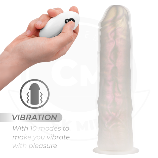Cock Miller — Vibrating Dildo, Remote Control, 21.5 cm, White — Realistic Vibrators — view 4