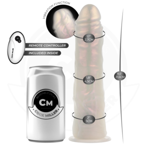Cock Miller — Vibrating Dildo, Remote Control, 21.5 cm, White — Realistic Vibrators — view 2