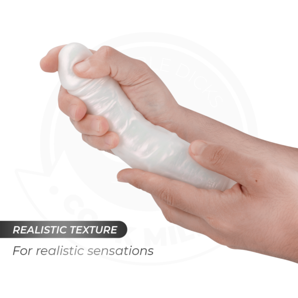 Cock Miller — Vibrating Dildo, Remote Control, 21.5 cm, White — Realistic Vibrators — view 5