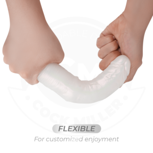 Cock Miller — Vibrating Dildo, Remote Control, 19.5 cm, White — Realistic Vibrators — view 4