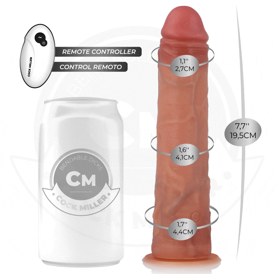 Cock Miller — Thrusting Dildo, Remote Control, 19.5 cm — Realistic Dildos