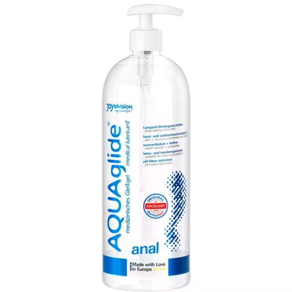 Joydivision Aquaglide Anal — Water-Based Lubricant, 1000 ml — Anal Lubricants