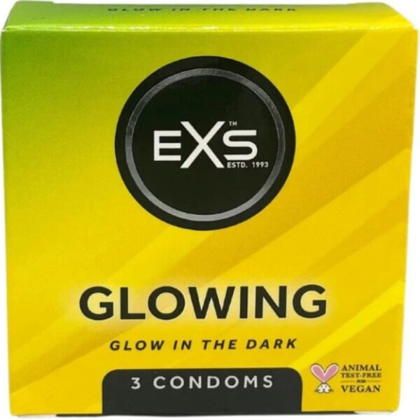 EXS — Glow in the Dark Condoms, 3 Pack — Condom 3 Packs
