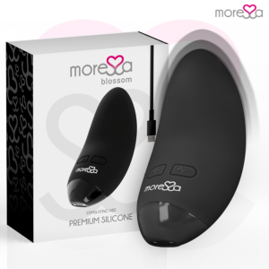 Moressa Blossom — Lay-On Vibrator, Black — Clitoral Stimulators