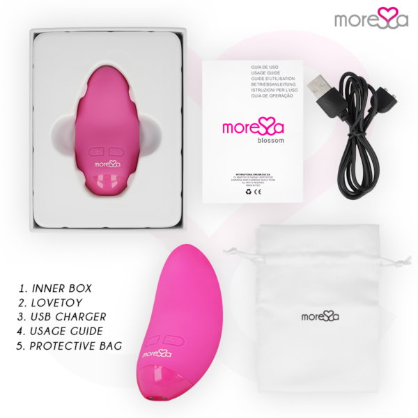 Moressa Blossom — Lay-On Vibrator, Pink — Clitoral Stimulators — view 8
