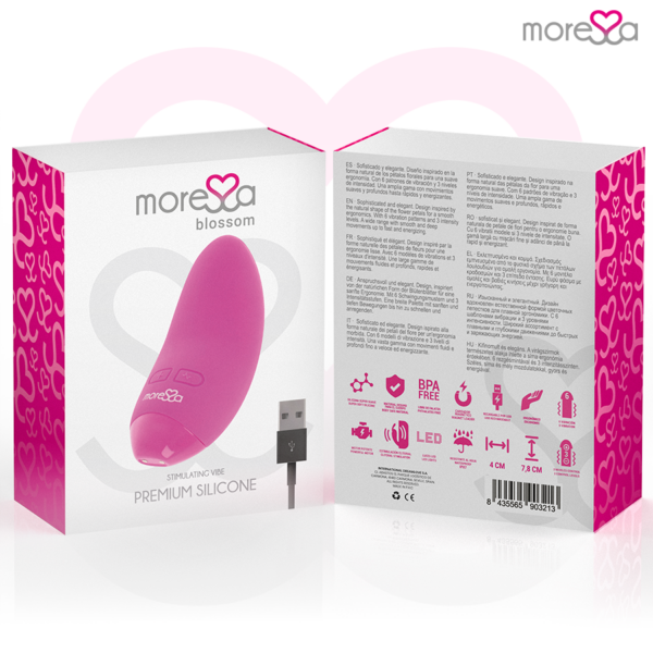 Moressa Blossom — Lay-On Vibrator, Pink — Clitoral Stimulators — view 5
