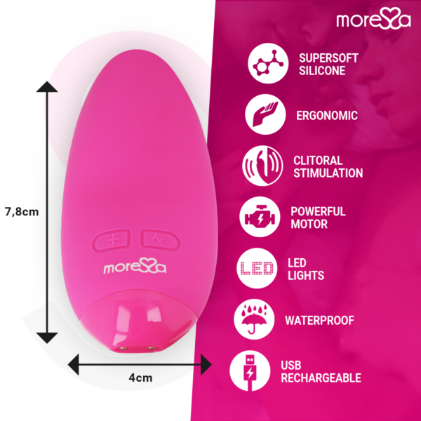 Moressa Blossom — Lay-On Vibrator, Pink — Clitoral Stimulators — view 3