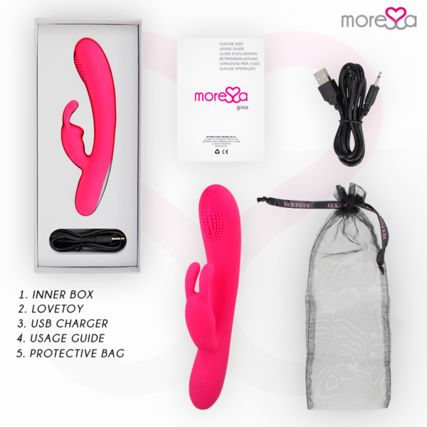 Moressa Gino — Rabbit Vibrator, Tickling — Clitoral Stimulators — view 7