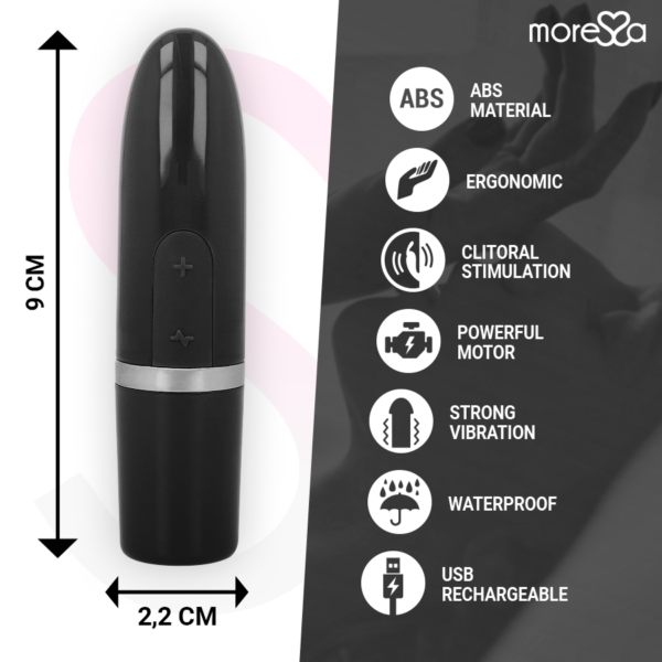 Moressa Ivy — Lipstick Vibrator, Black — Bullet Vibrators — view 4