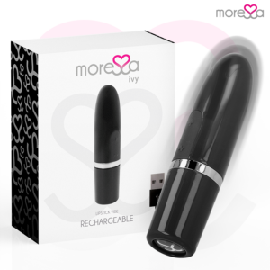 Moressa Ivy — Lipstick Vibrator, Black — Bullet Vibrators