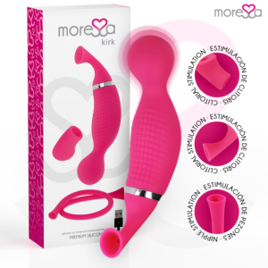 Moressa Kirk Duo — Vibrator, With Clitoral Suction — Clitoral Stimulators