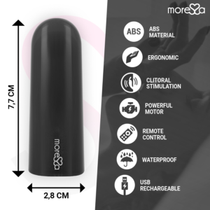 Moressa Nix — Wearable Vibrator, Remote Control, Black — Bullet Vibrators — view 4