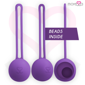 Moressa Osian One — Kegel Trainer, Silicone, Lilac — Ben Wa Balls