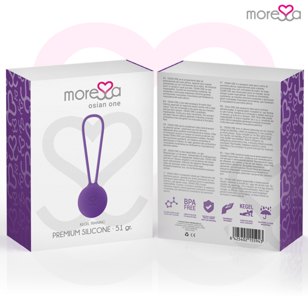 Moressa Osian One — Kegel Trainer, Silicone, Lilac — Ben Wa Balls — view 3