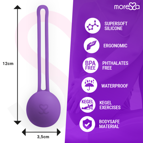 Moressa Osian One — Kegel Trainer, Silicone, Lilac — Ben Wa Balls — view 5