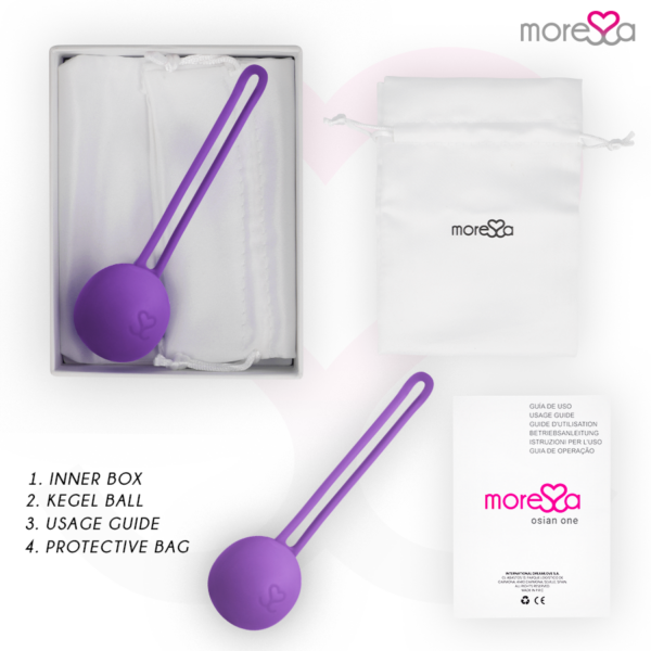 Moressa Osian One — Kegel Trainer, Silicone, Lilac — Ben Wa Balls — view 6