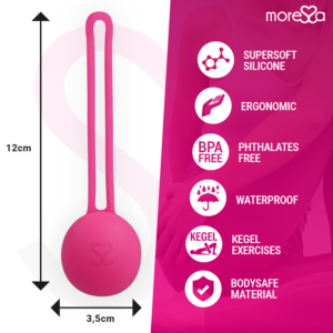 Moressa Osian One — Kegel Trainer, Silicone, Pink — Ben Wa Balls — view 2