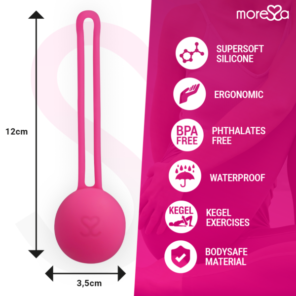 Moressa Osian One — Kegel Trainer, Silicone, Pink — Ben Wa Balls — view 2