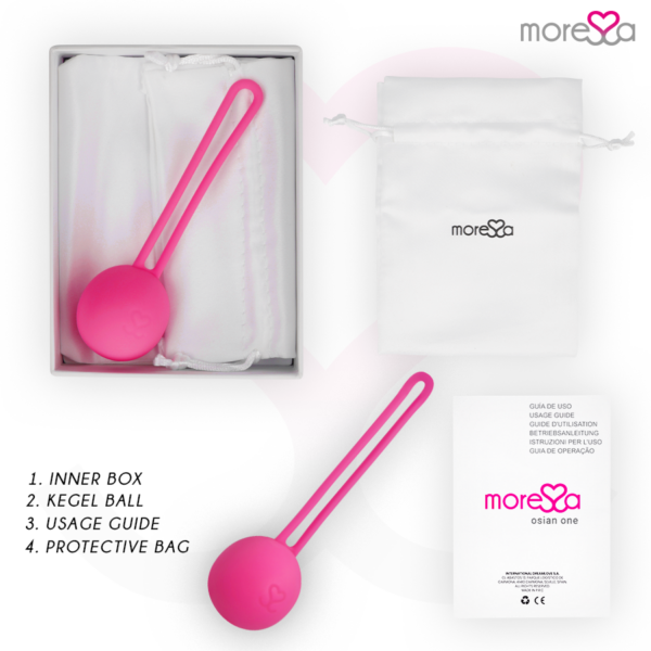 Moressa Osian One — Kegel Trainer, Silicone, Pink — Ben Wa Balls — view 7
