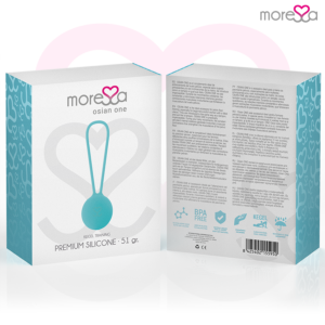 Moressa Osian One — Kegel Trainer, Silicone, Turquoise — Ben Wa Balls — view 2