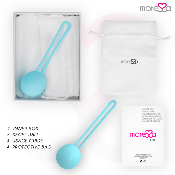Moressa Osian One — Kegel Trainer, Silicone, Turquoise — Ben Wa Balls — view 5