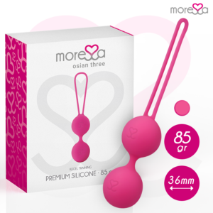 Moressa Osian Three — Kegel Balls, Silicone, Pink — Ben Wa Balls — view 2